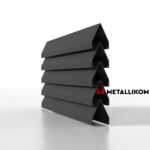 Ламели для забора жалюзи Luxe V RAL 7024 – порошковое покрытие, толщина 0,45 мм в Ижевске  | фото 2