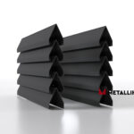 Ламели для забора жалюзи Luxe V RAL 7024 – порошковое покрытие, толщина 0,45 мм в Ижевске  | фото 1