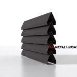 Ламели для забора жалюзи Luxe Л RAL 8019 – покрытие матовое, толщина 0,45 мм в Ижевске  | фото 1