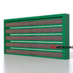 Планкен для забора Printec под дерево 120 mm RAL 6002 – покрытие порошковое, толщина 0,45 мм в Ижевске  | фото 1