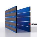 Планкен для забора Printec под дерево 120 mm RAL 5005 – покрытие полиэстер, толщина 0,45 мм в Ижевске  | фото 4