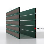 Планкен для забора Printec под дерево 120 mm RAL 6005 – покрытие порошковое, толщина 0,45 мм в Ижевске  | фото 2