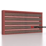 Планкен для забора Printec под дерево 120 mm RAL 3009 – покрытие полиэстер, толщина 0,45 мм в Ижевске  | фото 4