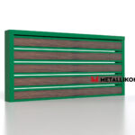 Планкен для забора Printec под дерево 120 mm RAL 6002 – покрытие порошковое, толщина 0,45 мм в Ижевске  | фото 3