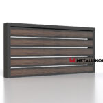 Планкен для забора Printec под дерево 120 mm RAL 7024 – покрытие полиэстер, толщина 0,45 мм в Ижевске  | фото 4