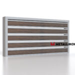 Планкен для забора Printec под дерево 120 mm RAL 7004 – покрытие полиэстер, толщина 0,45 мм в Ижевске  | фото 3